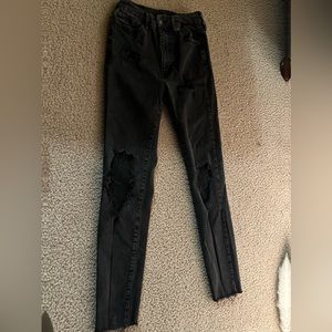 Aeropostale super high-rise curvy black jegging (2r)